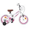 vidaXL Bicicletă pentru Copii 12 Inci pentru 2-4 ani Alb