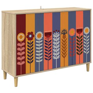 vidaXL Bufet ESSEN Sonoma 102 x 33 x 75 cm Lemn prelucrat