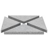 vidaXL Plăci de greutate umbrelă, 4 buc., gri, 60 kg, granit, triunghi