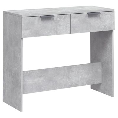 vidaXL Măsuță consolă, gri beton, 90x36x75 cm, lemn prelucrat