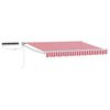vidaXL Cort electric retractabil Roșu și alb 3 x 2,5 m
