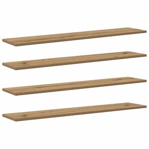 vidaXL Raft pentru cărți 3 niveluri 4 buc. 100 x 20 x 1,5 cm Maro
