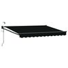 vidaXL Cort electric retractabil Negru 3 x 2,5 m