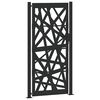 vidaXL Poartă de grădină neagră 100x200 cm, oțel, design luminos