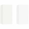 vidaXL Comode TV, 2 buc., alb, 30,5x30x60 cm, lemn prelucrat