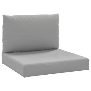 vidaXL Perne pentru canapea din paleți, 2 buc., gri, material textil