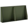 vidaXL Zid de sprijin 2 buc. 40 x 12 x 40 cm Oțel Verde măsliniu