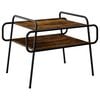 vidaXL Masă de cafea Stejar fumuriu 70 x 50 x 51 cm Lemn prelucrat
