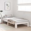 vidaXL Cadru de pat cu headboard Alb 90 x 190 cm Lemn de pin masiv
