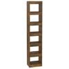 vidaXL Bibliotecă/Separator cameră, stejar fumuriu, 40x30x198 cm