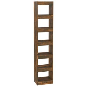 vidaXL Bibliotecă/Separator cameră, stejar fumuriu, 40x30x198 cm