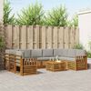 vidaXL Seturi de canapele cu pernă 10 pcs Gri natural și deschis