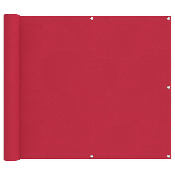 vidaXL Ecran de balcon Burgundy 90 x 700 cm Oxford alu acoperit cu PU
