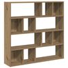 vidaXL Bibliotecă/Separator de cameră, Stejar artizanal, 105x24x102 cm