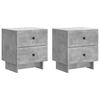 vidaXL Dulap de noapte 2 buc. Gri Beton 43 x 34,5 x 47,5 cm