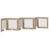 vidaXL Poartă pentru c&acirc;ini pliabilă cu suporturi 6 buc. 482 cm