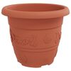 vidaXL Ghivece pentru plante 6 pcs Roșu cărămidă &Oslash; 26 x 21.5 cm