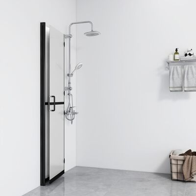 vidaXL Perete de duș walk-in pliabil, 90x190 cm, sticlă ESG mată