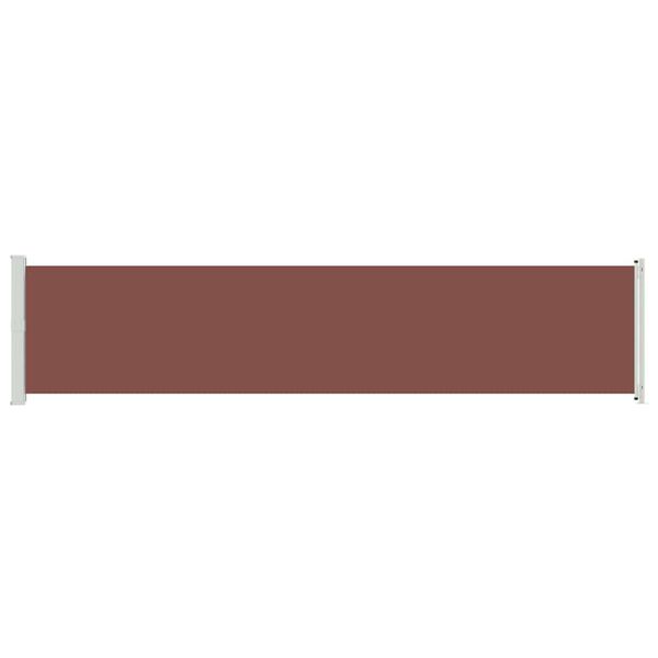 vidaXL Copertină laterală retractabilă de terasă, maro, 140 x 600 cm