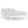 vidaXL Cadru de pat King Size, alb, 150x200 cm, lemn masiv