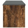 vidaXL Bancă pentru hol cu pernă Stejar fumuriu 103 x 38 x 40 cm