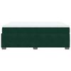 vidaXL Pat box spring cu saltea, verde &icirc;nchis, 140x190 cm, catifea