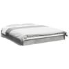 vidaXL Cadru de pat, gri beton, 160x200 cm, lemn prelucrat