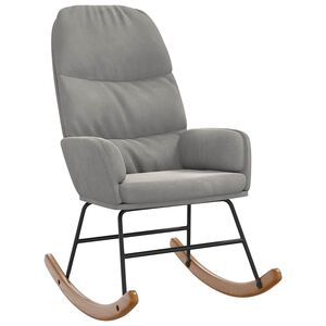 vidaXL Scaun balansoar, gri deschis, catifea