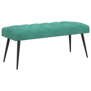 vidaXL Bancă cu butoane capitonate Turcoaz 110 x 40 x 46 cm Catifea