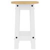 vidaXL Set mobilier de bar, 3 piese, alb, lemn masiv de pin