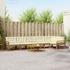 vidaXL Set de canapele de exterior cu pernă 7 pcs Natural și Crem