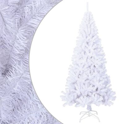 vidaXL Pom de Crăciun artificial cu ramuri groase, alb, 240 cm, PVC