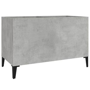 vidaXL Dulap pentru discuri, gri beton, 74,5x38x48 cm, lemn prelucrat