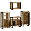 vidaXL Set de mobilier pentru baie 4 pcs Maro Lemn de mango solid