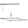 vidaXL Cortina Retractabilă Manual Negru 300 x 250 cm țesătură