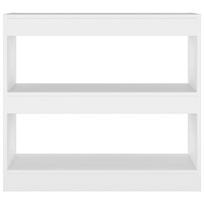 vidaXL Bibliotecă/Separator cameră, alb, 80x30x72 cm