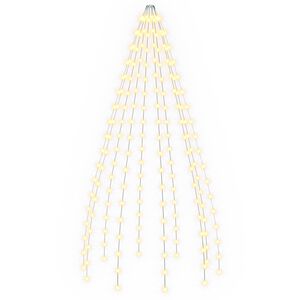 vidaXL Lumini pentru bradul de Crăciun 180 LED-uri Alb cald 180 cm