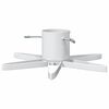 vidaXL Suport pentru brad de Crăciun Alb 50 x 50 x 15,5 cm Oțel