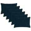 vidaXL Husă pentru pernă 6 buc. HOUTEN Albastru marin 50 x 80 cm