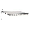 vidaXL Cort electric retractabil Gri deschis și alb. 5 &times; 3,5 m