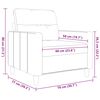 vidaXL Fotoliu canapea, maro, 60 cm, material textil