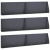 vidaXL Zid de sprijin 6 buc. 100 x 12 x 50 cm Oțel Antracit