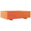vidaXL Jardinieră grădină, maro ceruit, 90x60x26,5 cm, lemn masiv pin