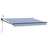vidaXL Cort electric retractabil Albastru și Alb 2,5 x 2 m