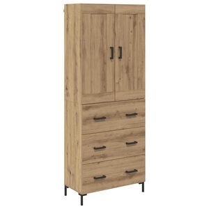 vidaXL Bufet 2 buc. Stejar Artizanal 69,5 x 34 x 180 cm Lemn prelucrat
