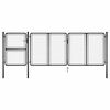 vidaXL Poartă de grădină din oțel 400x125 cm antracit