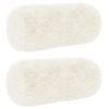 vidaXL Pernă 2 buc. HEERLEN Alb &Oslash; 15 x 40 cm Fleece PV