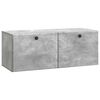 vidaXL Oglindă TV montată pe perete 78,5 x 31 x 30 cm Gri Beton