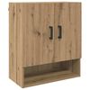 vidaXL Dulap de perete 60 x 31 x 70 cm Lemn prelucrat stejar artizanal