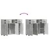 vidaXL Bufet cu sertar Gri beton 88,5 x 30,5 x 73 cm Lemn compozit